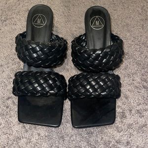 Black Heel Mule Sandal